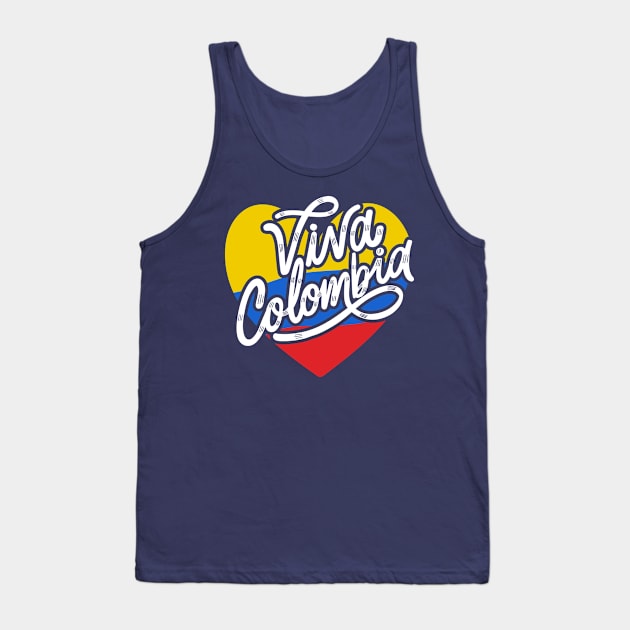 Viva Colombia - Corazón Tank Top by verde